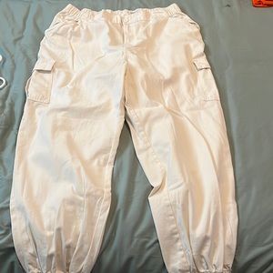 White cargo pants. Let me know if you’d like to negotiate pricing.